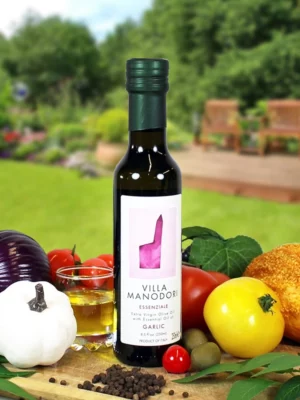 Huile d’olive extra vierge à l’ail - Villa Manodori