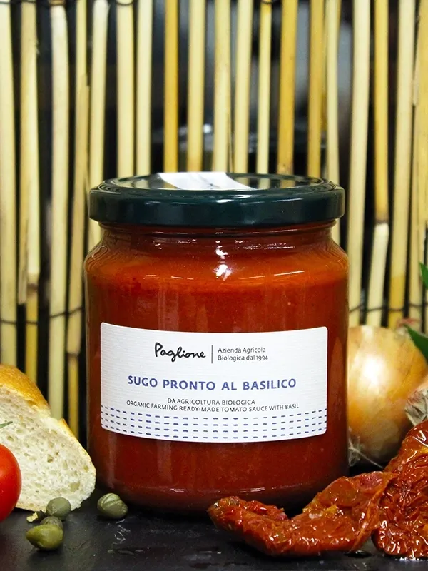 Sauce tomate prête au basilic - bio - Paglione