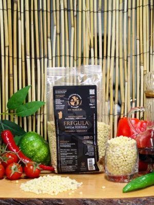 Fregola Sarda Sunalle – Pâtes artisanales sardes en grains dorés toastés au four