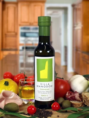 Huile d’olive extra vierge au basilic - Villa Manodori