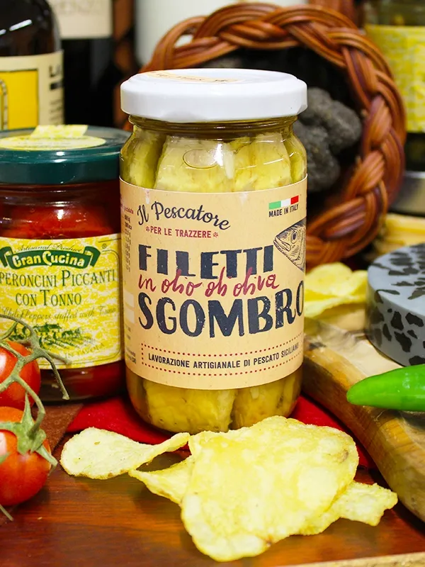 Ventrèche de maquereau à l’huile d’olive extra vierge Trazzere Del Gusto