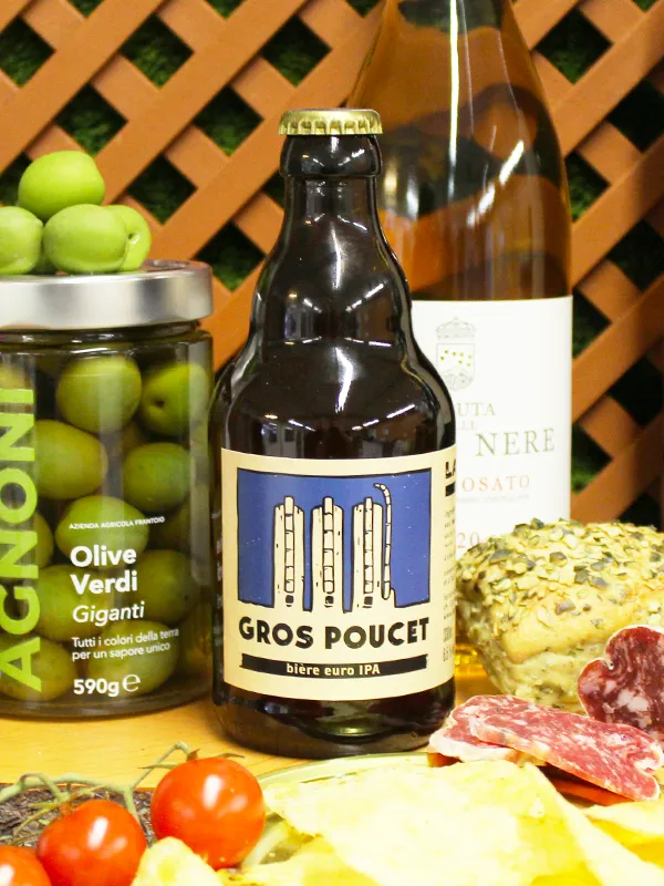 Bouteille de bière IPA Gros Poucet de la Brasserie de la Pièce